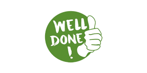 Weltweiser Partnersiegel well done