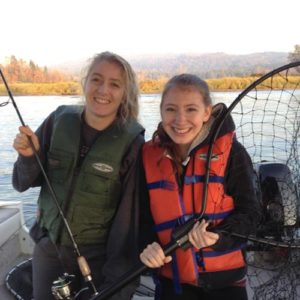 Jugendliche beim Fischen